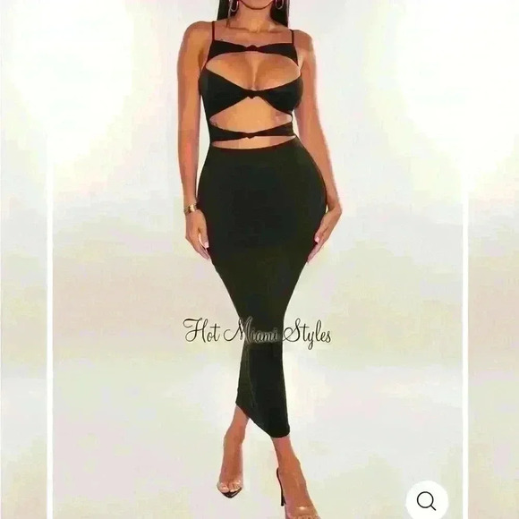 BRAND NEW CUTE BLACK MIDI DRESS! - Picture 1 of 2